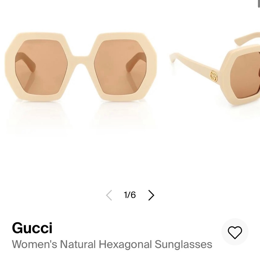 Gucci Oversized Hexagon Sunglasses